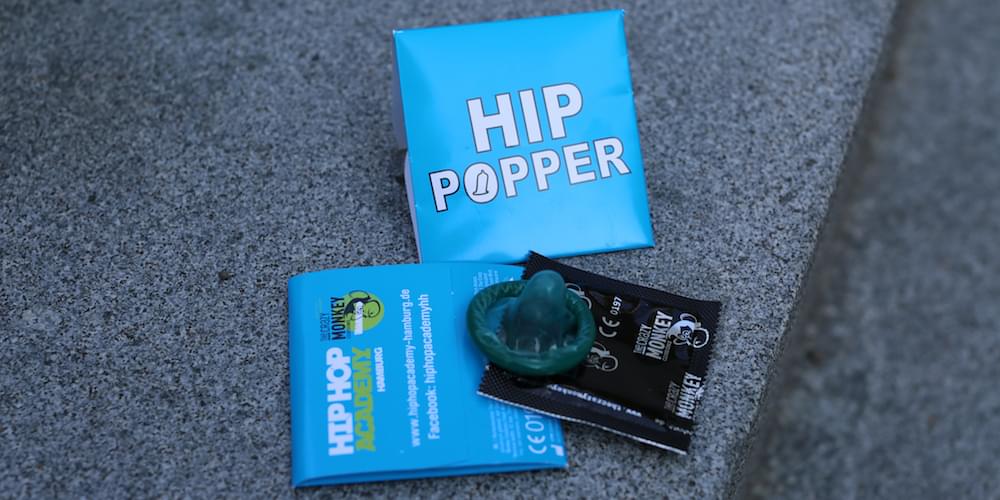 Hip Popper - The Hip Hop Condom | 5er Set, one size fits all